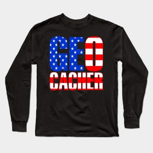 American Geocacher Long Sleeve T-Shirt